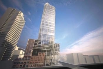 Exterior Rendering of 401-415 King West Condos