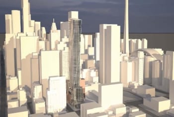Exterior Rendering of 401-415 King West Condos