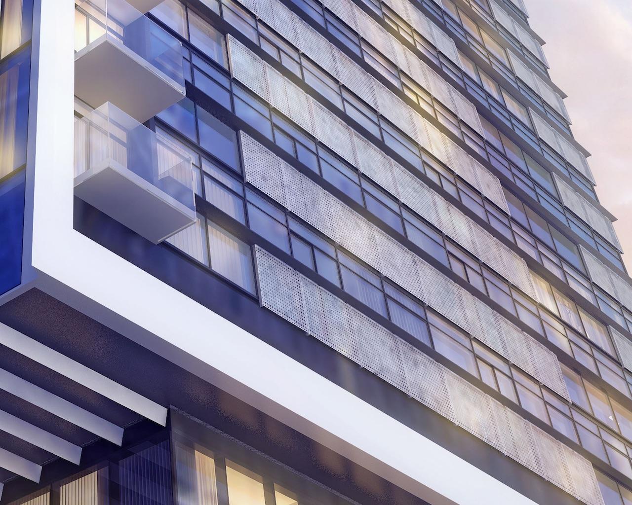 Rendering of 8 Cumberland Condos exterior siding.