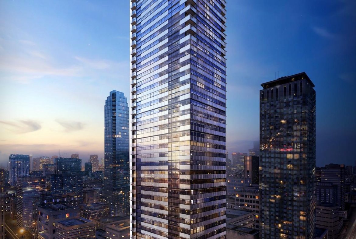 Rendering of 8 Cumberland Condos exterior full building.