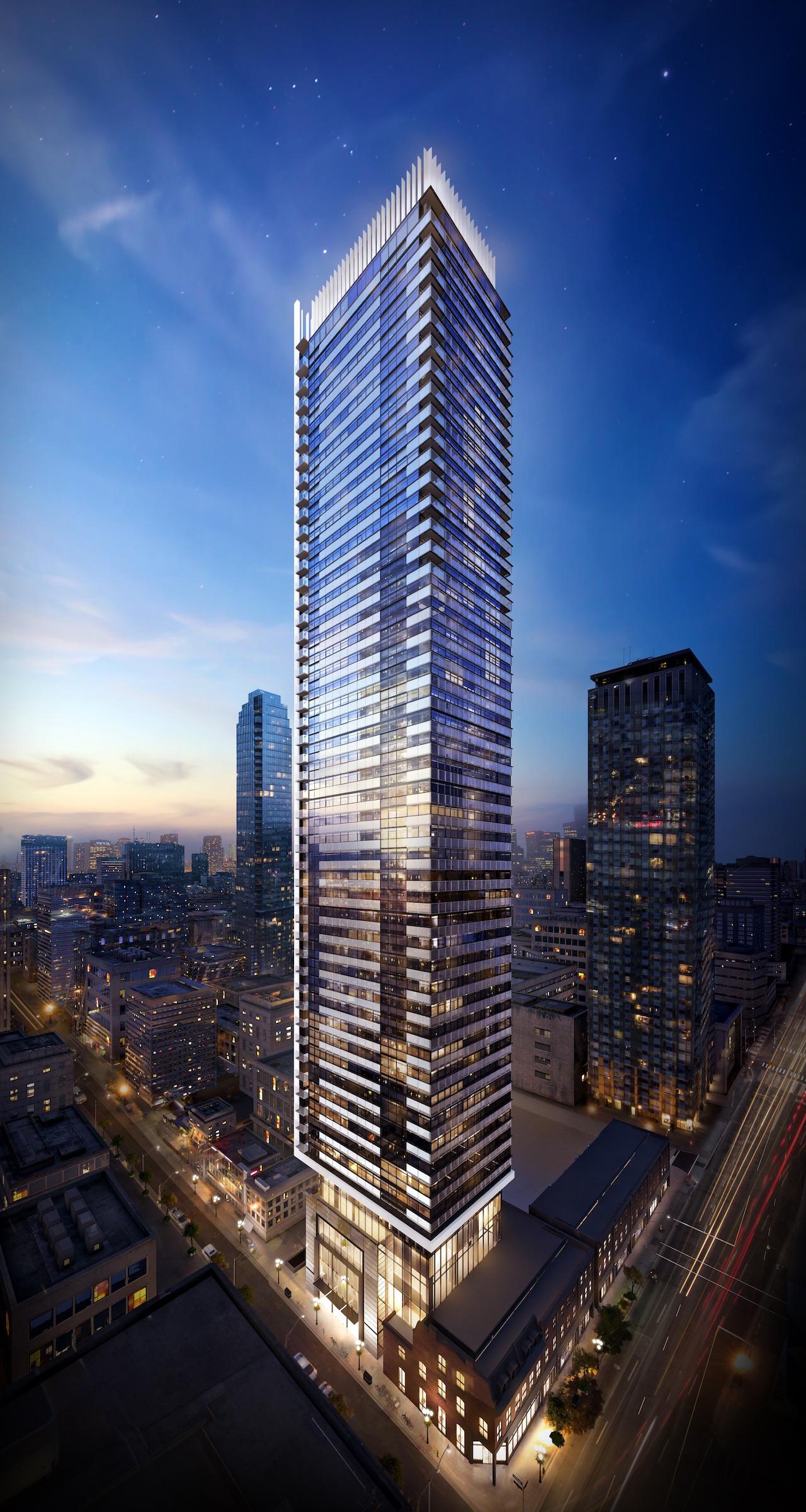 Rendering of 8 Cumberland Condos exterior full building.