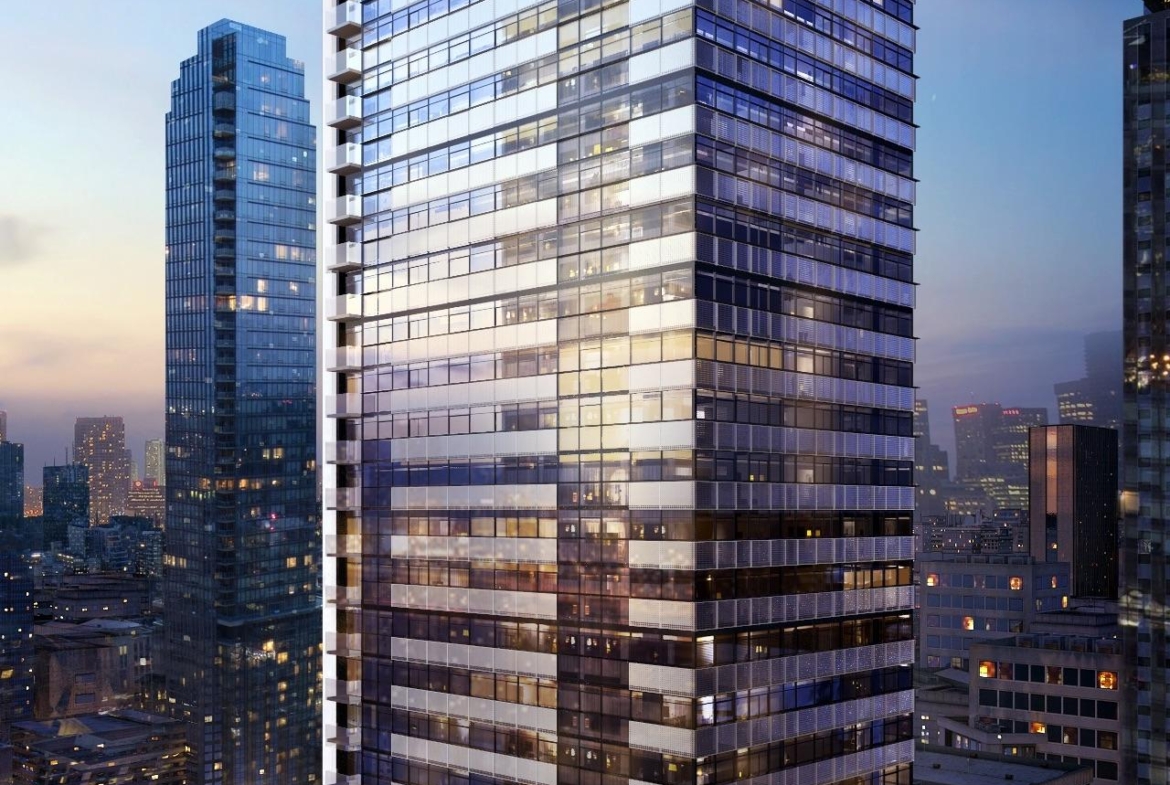 Rendering of 8 Cumberland Condos exterior mid-view.