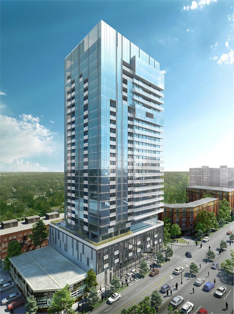 Rendering of Nautique Lakefront Residences exterior during the day