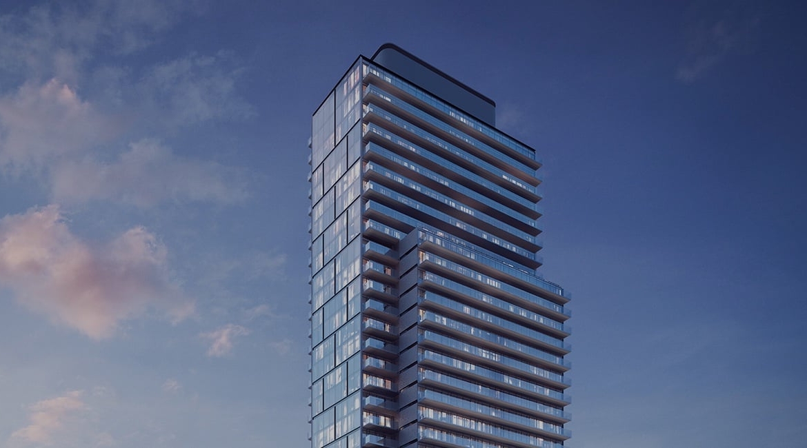 Rendering of The Gloucester on Yonge Condos exterior building top