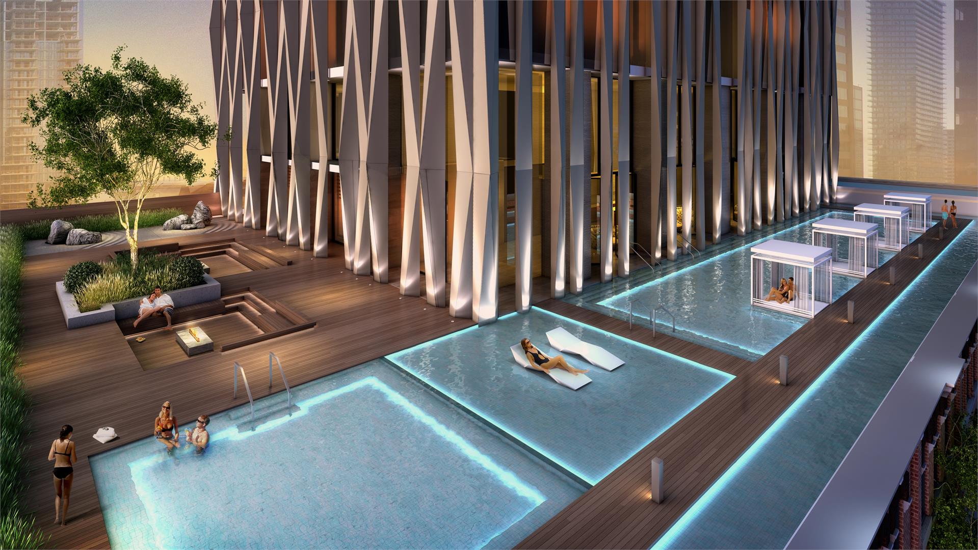 1 Yorkville Condos Rooftop Pool Toronto, Canada