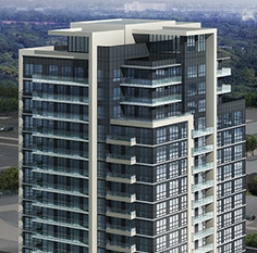 The Fountains Condos Building View Toronto, Canada