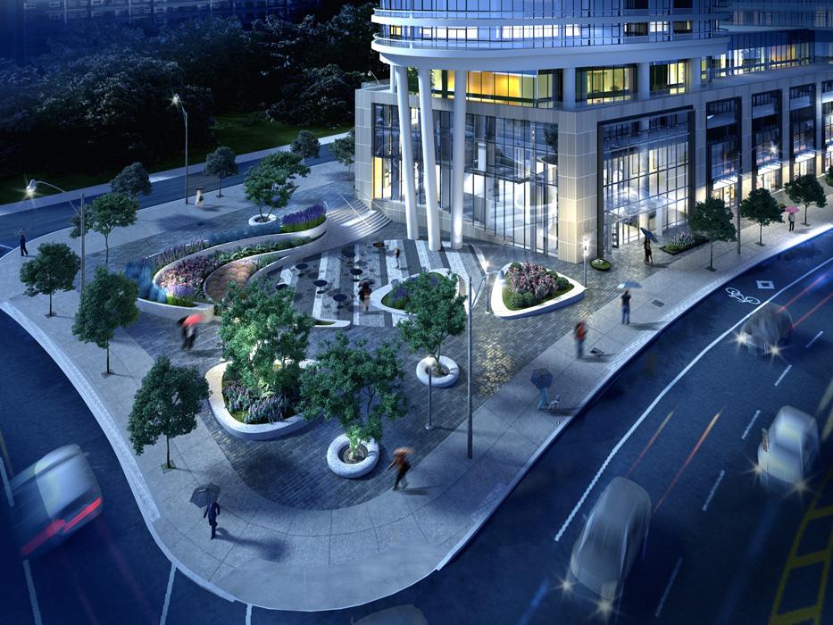 Via Bloor Condos Entrance View Toronto, Canada