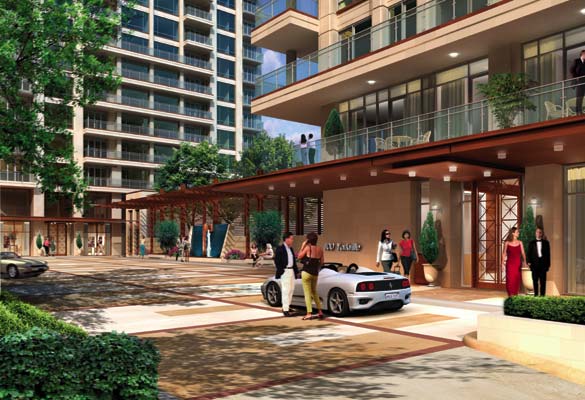 100 Yorkville at Bellair Condos Entrance Toronto, Canada