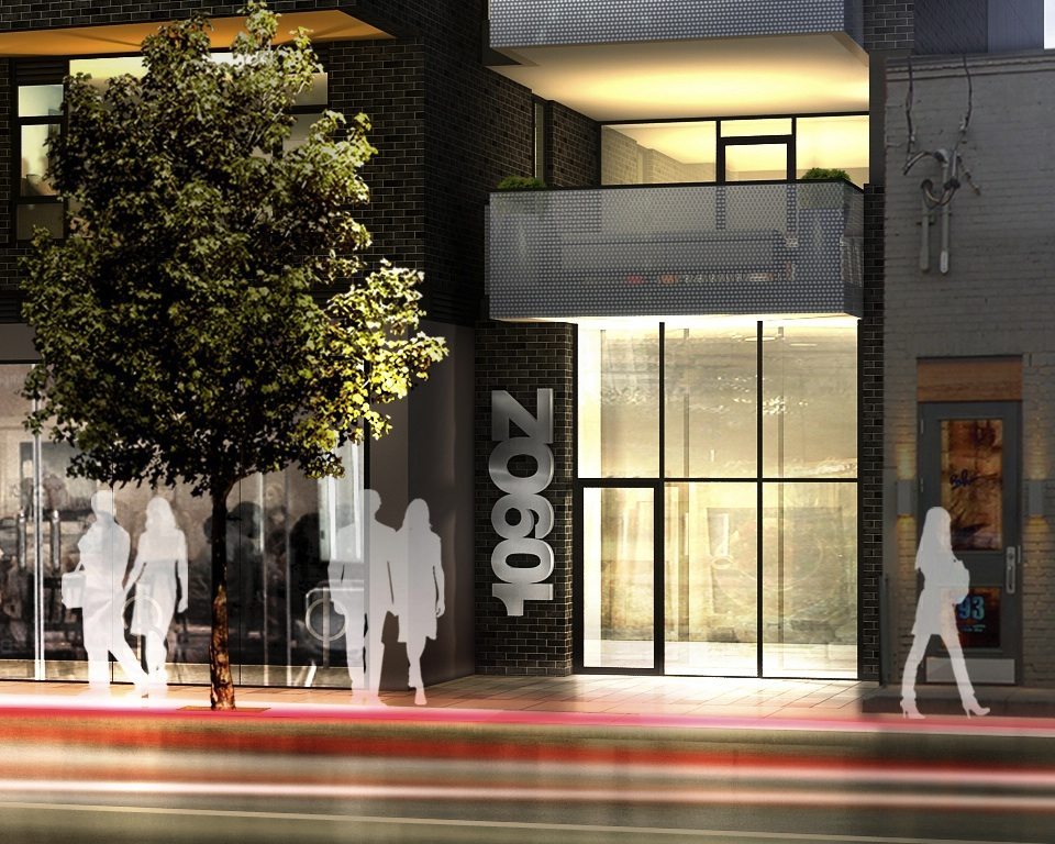 109OZ Condos Entrance Toronto, Canada