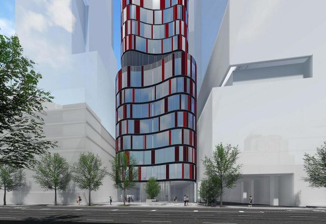 217 Adelaide West rendering of building exterior - facing front.