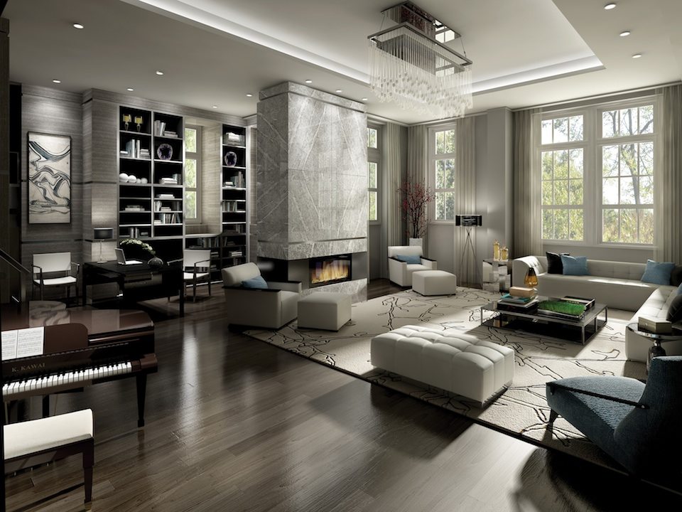 36 Hazelton Condos Piano Lounge Toronto, Canada
