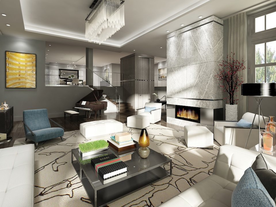 36 Hazelton Condos Living Area Toronto, Canada