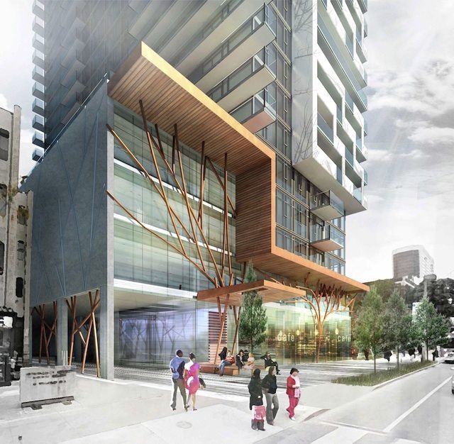 50 at Wellesley Station Condos Front View Toronto, Canada