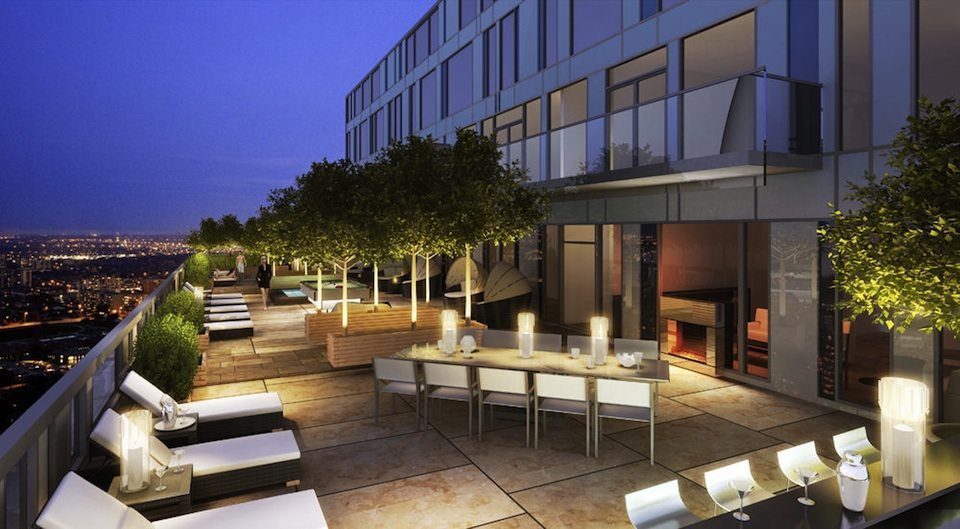 83 Redpath Condos Terrace Lounge Toronto, Canada