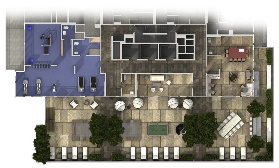 83 Redpath Condos Aerial View Toronto, Canada