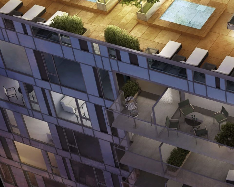 83 Redpath Condos Terrace Lounge Toronto, Canada