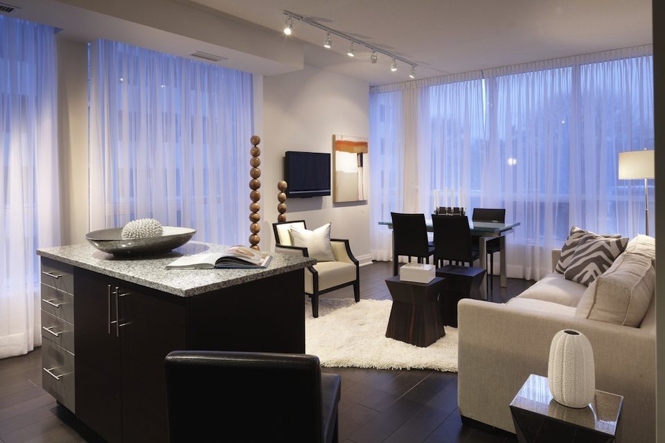 83 Redpath Condos Living Area Toronto, Canada