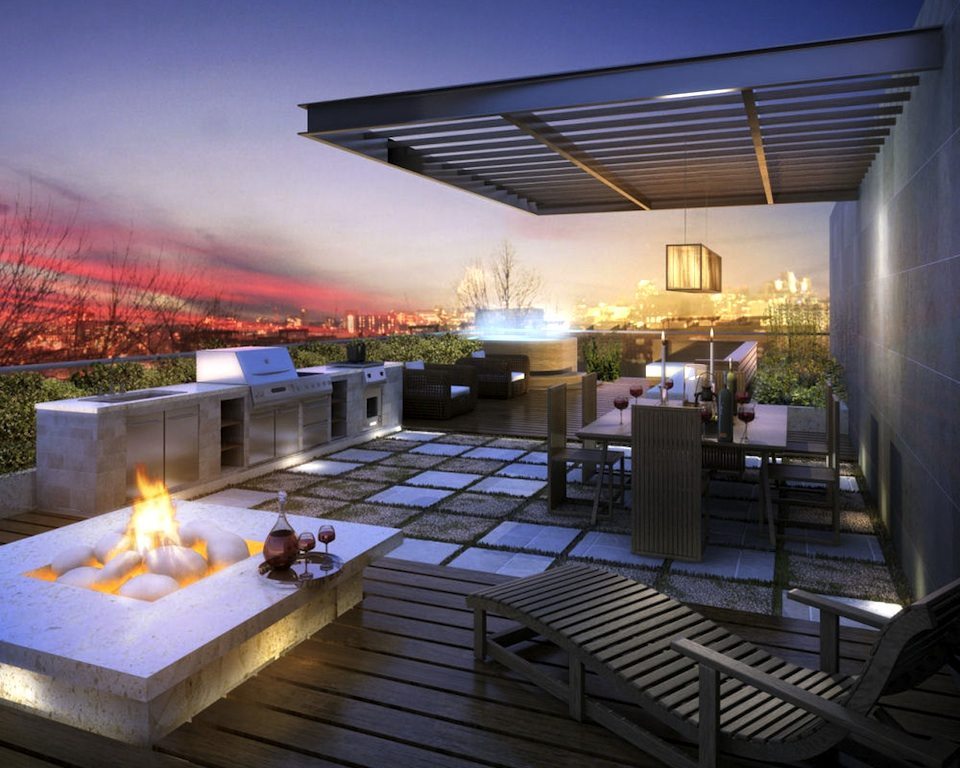 Cube Lofts Condos Terrace Lounge Toronto, Canada