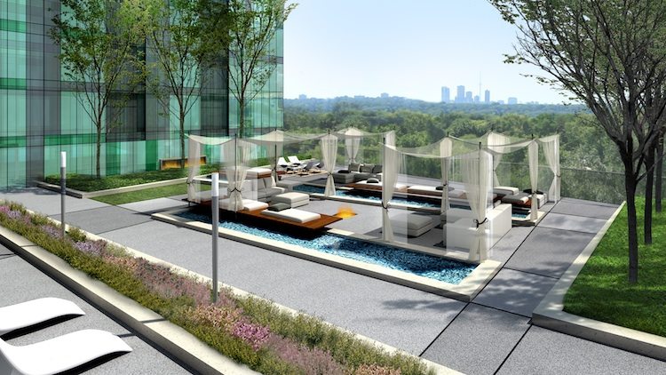 Emerald Park Condos Terrace Lounge Toronto, Canada