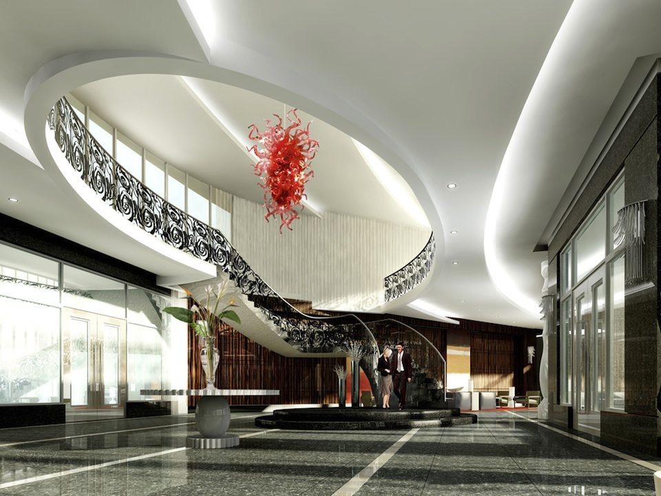 Gibson Square Condominiums Lobby Toronto, Canada