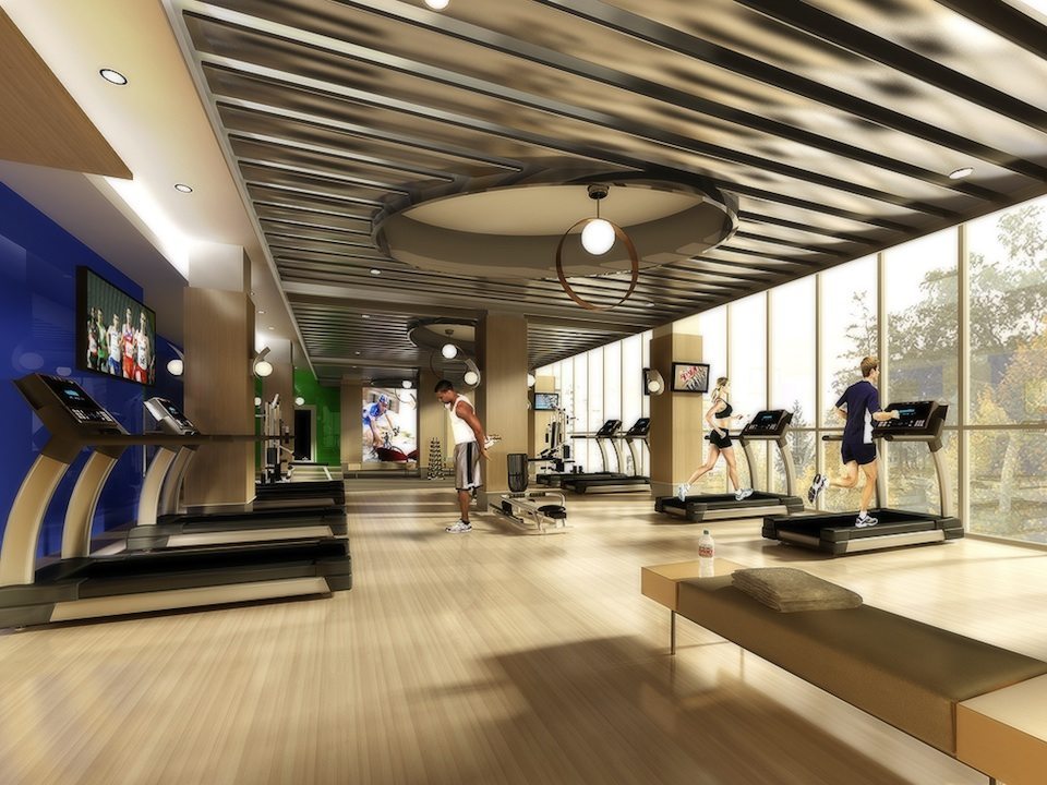 Gibson Square Condominiums Gym Toronto, Canada