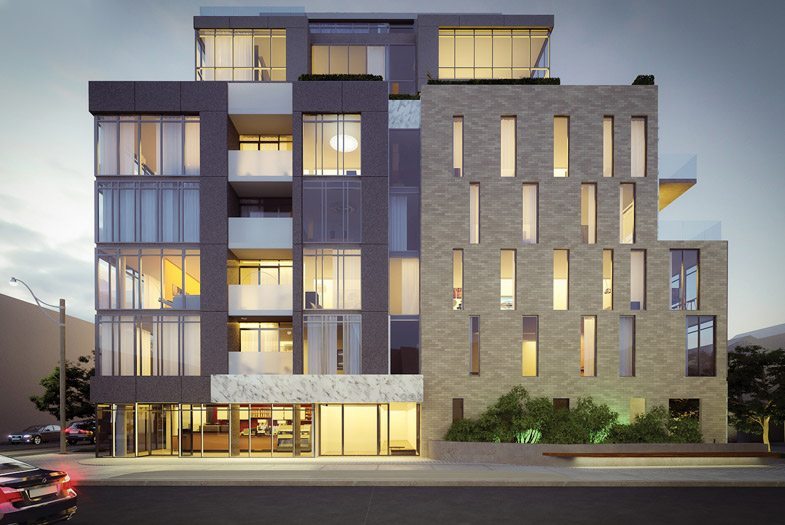 IT Lofts Condos Front View Toronto, Canada