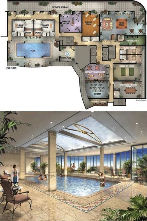 Infinity Condos Swimming Pool Toronto, Canada