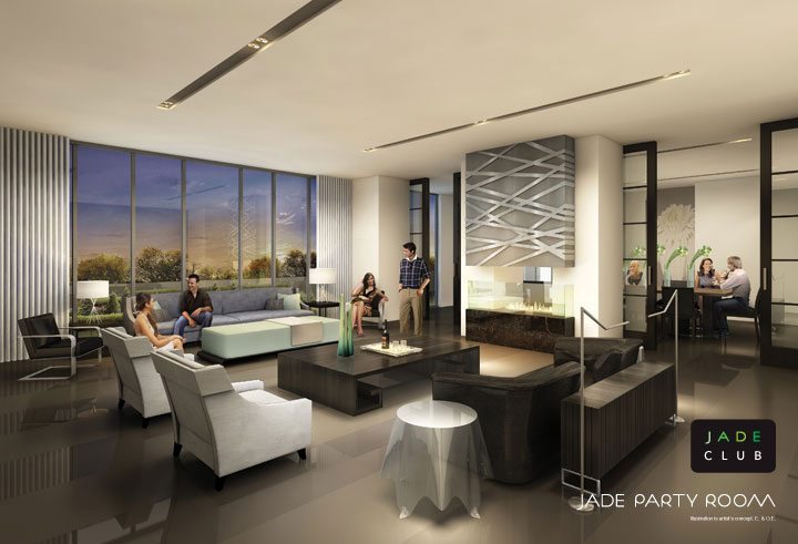 Jade Condominiums Party Room Toronto, Canada