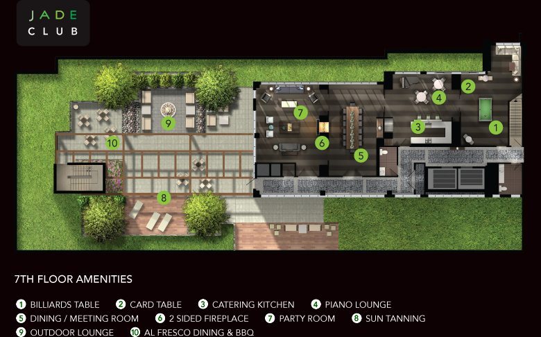 Jade Condominiums Amenities Toronto, Canada