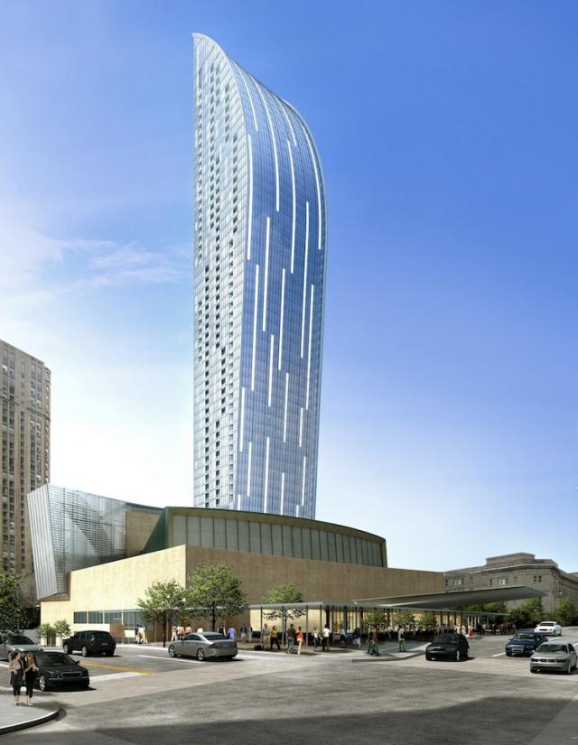 L-Tower Condos Front View Toronto, Canada