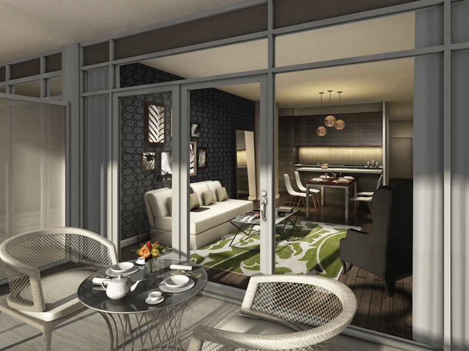 Lakehouse Beach Residences Living Area Toronto, Canada