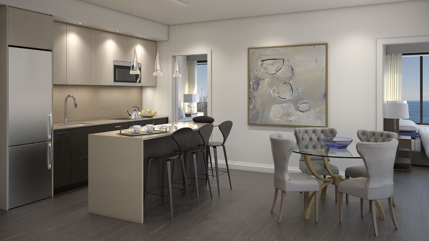 Mirabella Condos Dinning Area Toronto, Canada