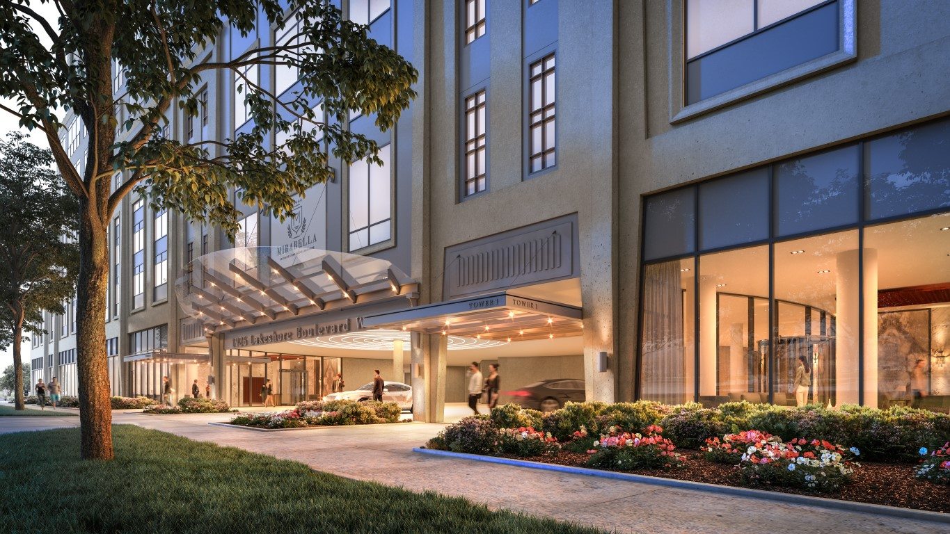 Mirabella Condos Entrance Toronto, Canada