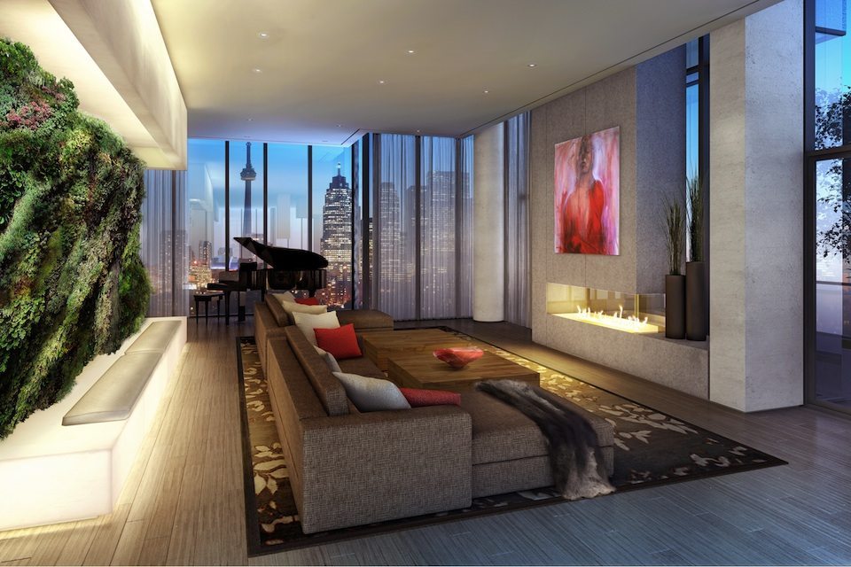 Monde Condos Piano Lounge Toronto, Canada