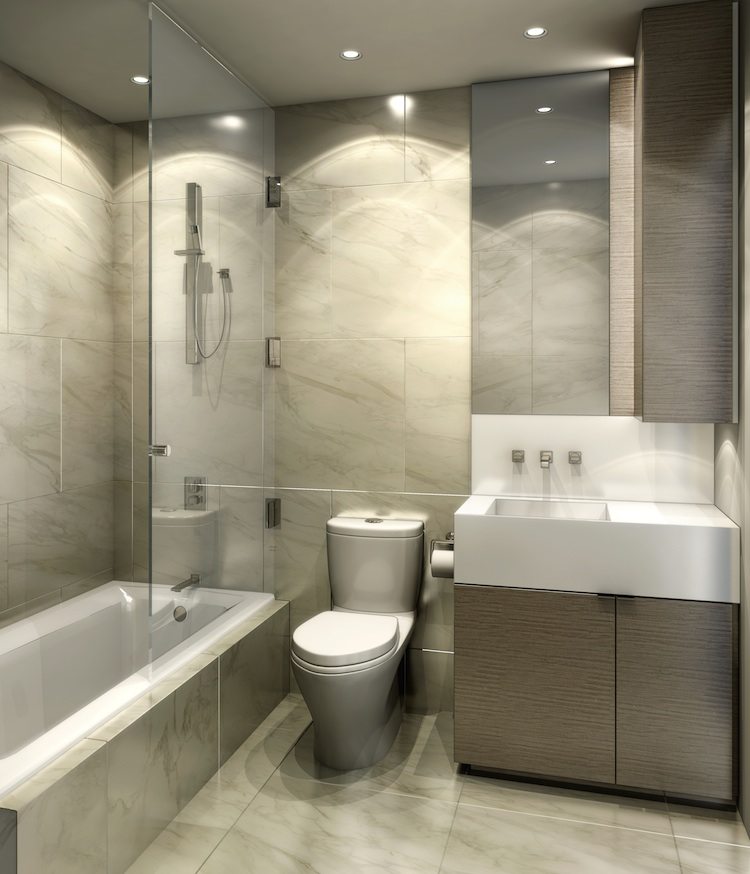 Monde Condos Bathroom Toronto, Canada