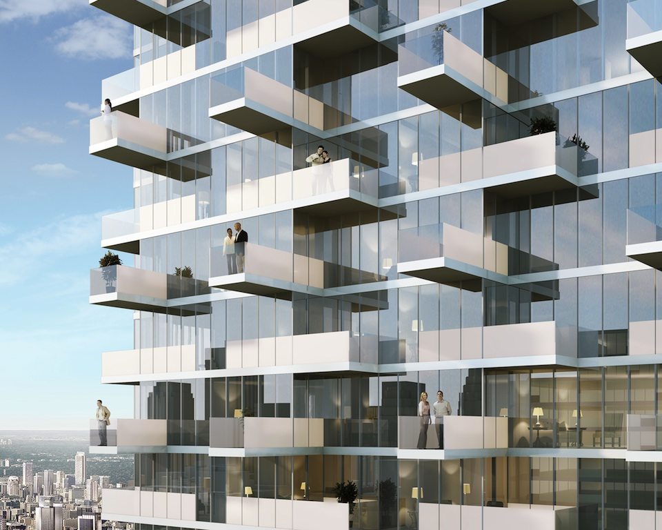 Monde Condos Balcony View Toronto, Canada