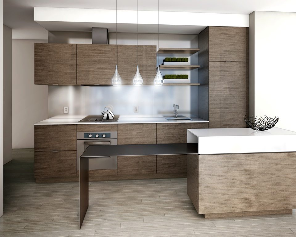Monde Condos Kitchen Toronto, Canada