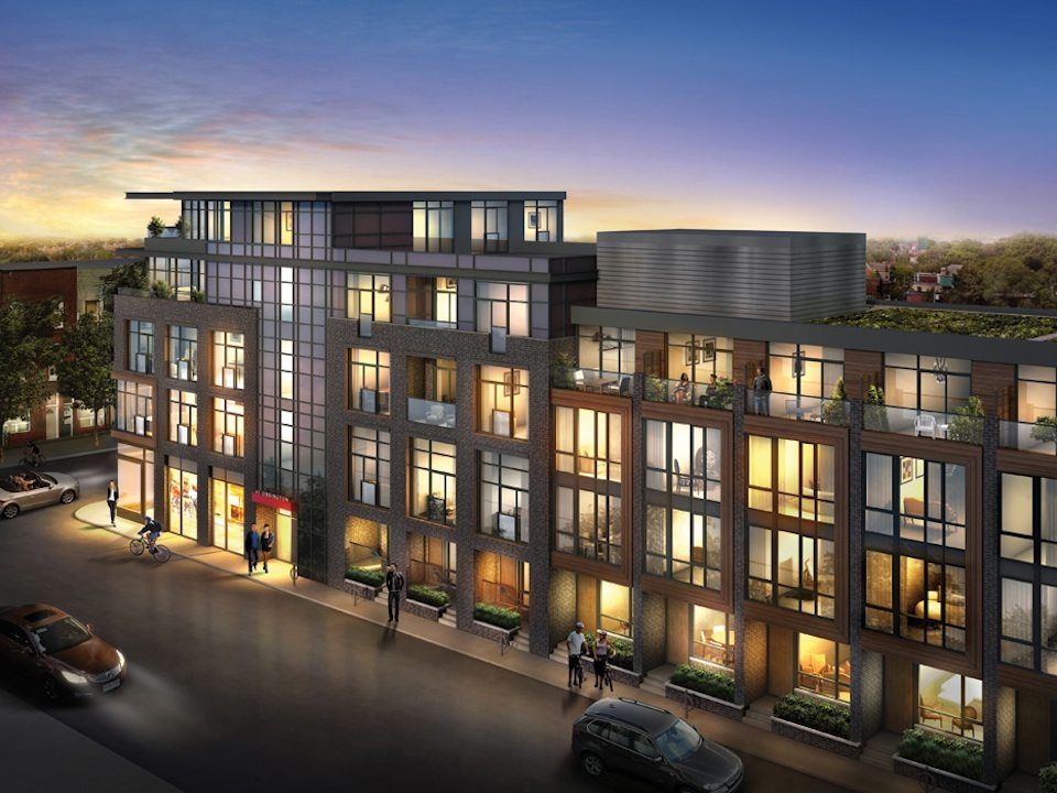 Motif Lofts + Townhomes Front View Toronto, Canada