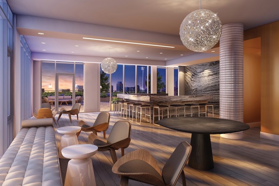 Musée Condos Living Area Toronto, Canada