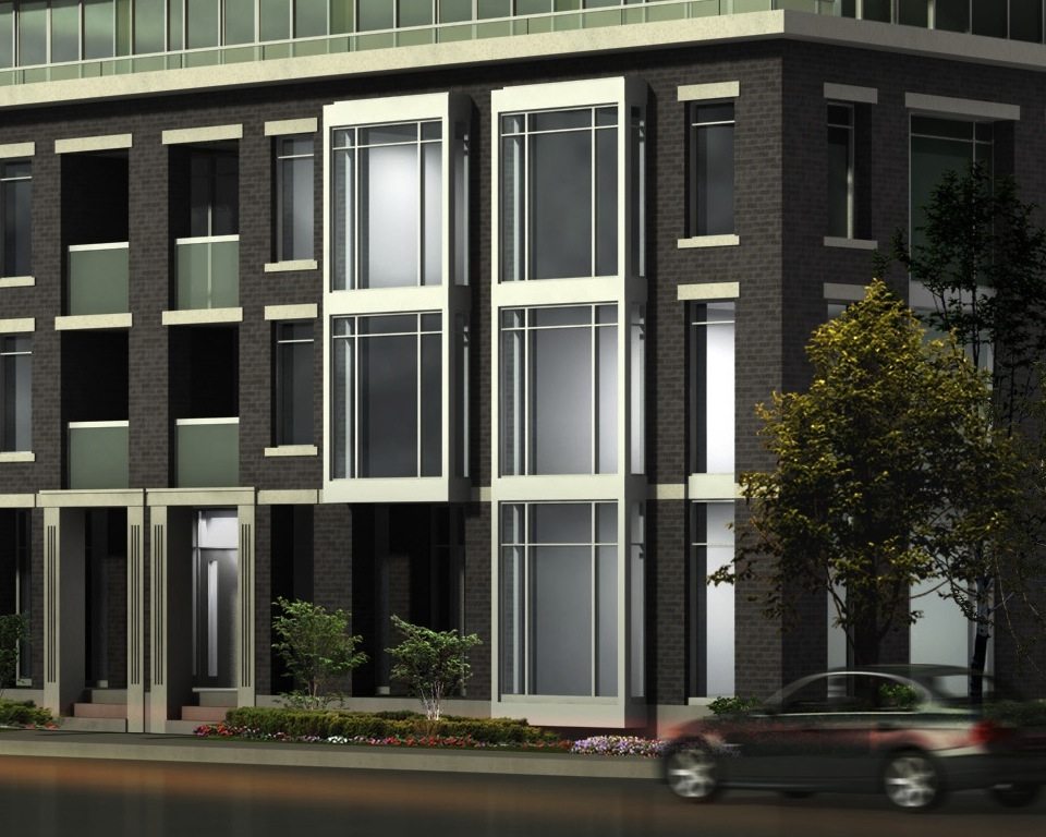 O2 Maisonettes Condos Front View Toronto, Canada