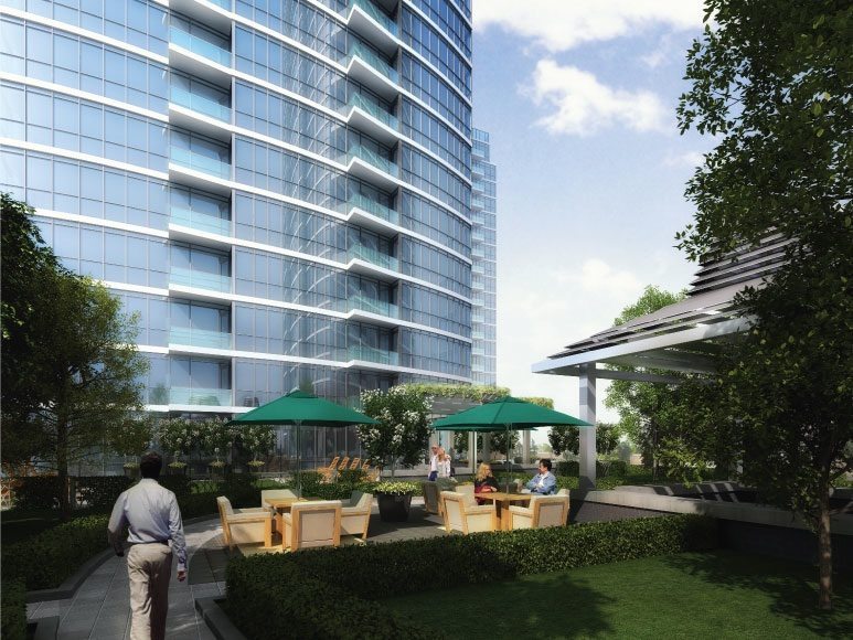 One Valhalla Towns & Condos + Triumph Phase Three Outdoor Garden Toronto, Canada