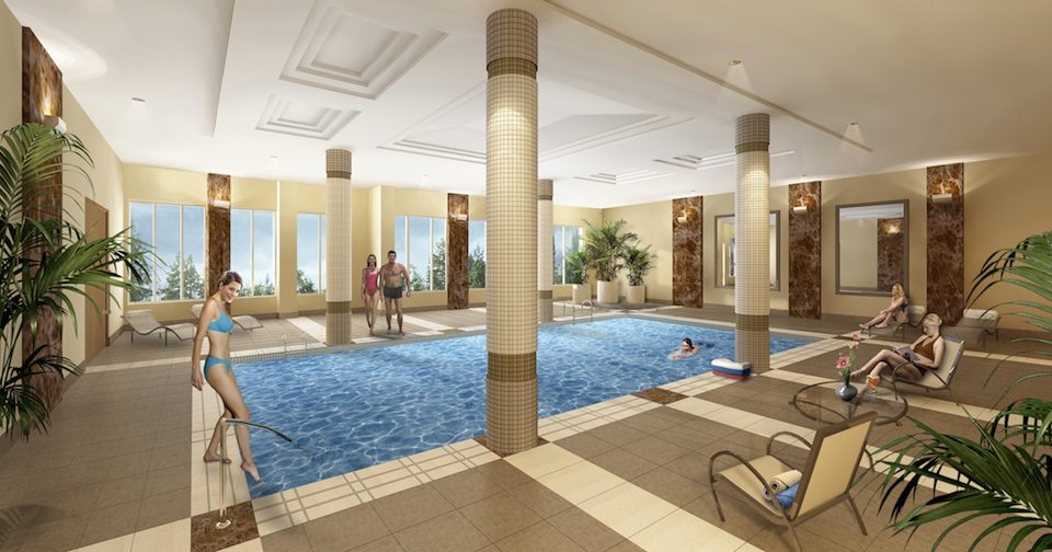 Palais at Port Royal Condos Swimming Pool Toronto, Canada
