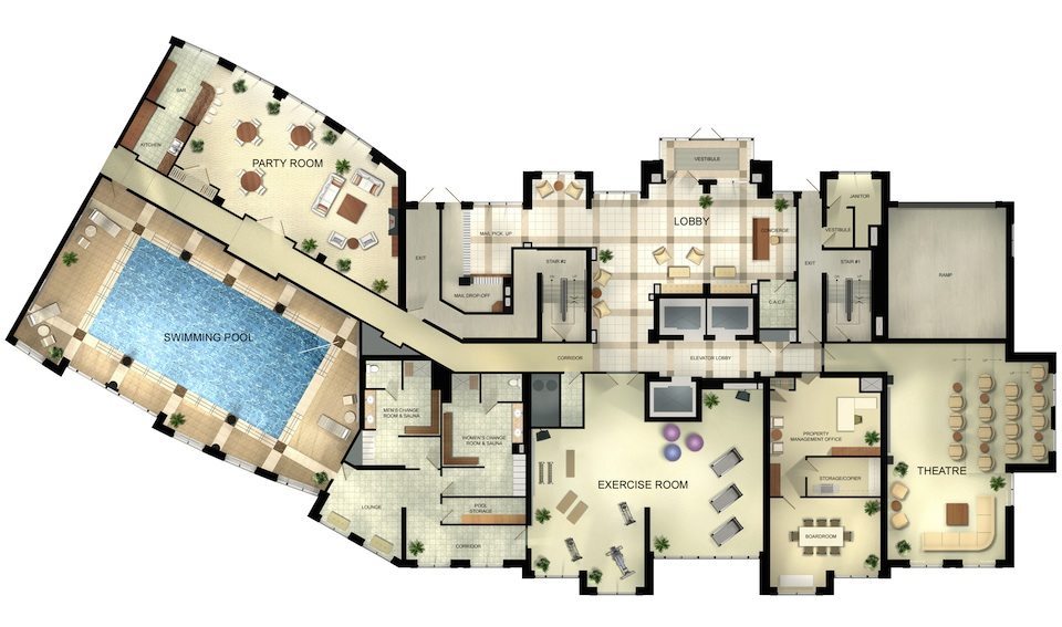Palais at Port Royal Condos Floor Plan Toronto, Canada