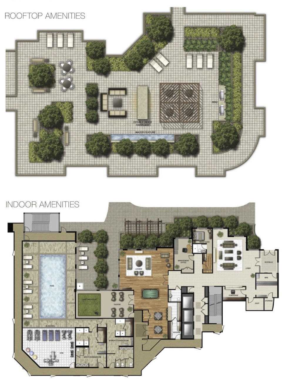 Perspective Condominiums Amenities Plan Toronto, Canada