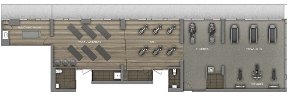 Peter Street Condominiums Amenities Plan 2 Toronto, Canada