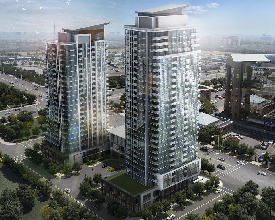 Pinnacle Uptown Crystal Condominiums Aerial View Toronto, Canada