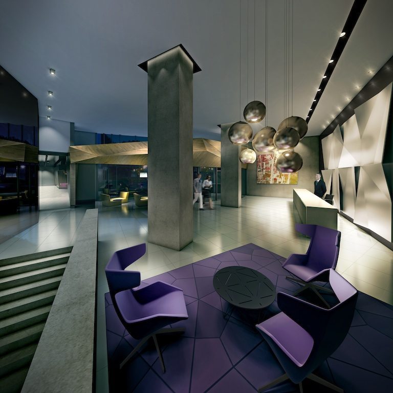 Quartz at Concord CityPlace Lobby Toronto, Canada