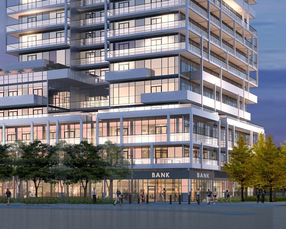 Rain Condos Front View Toronto, Canada