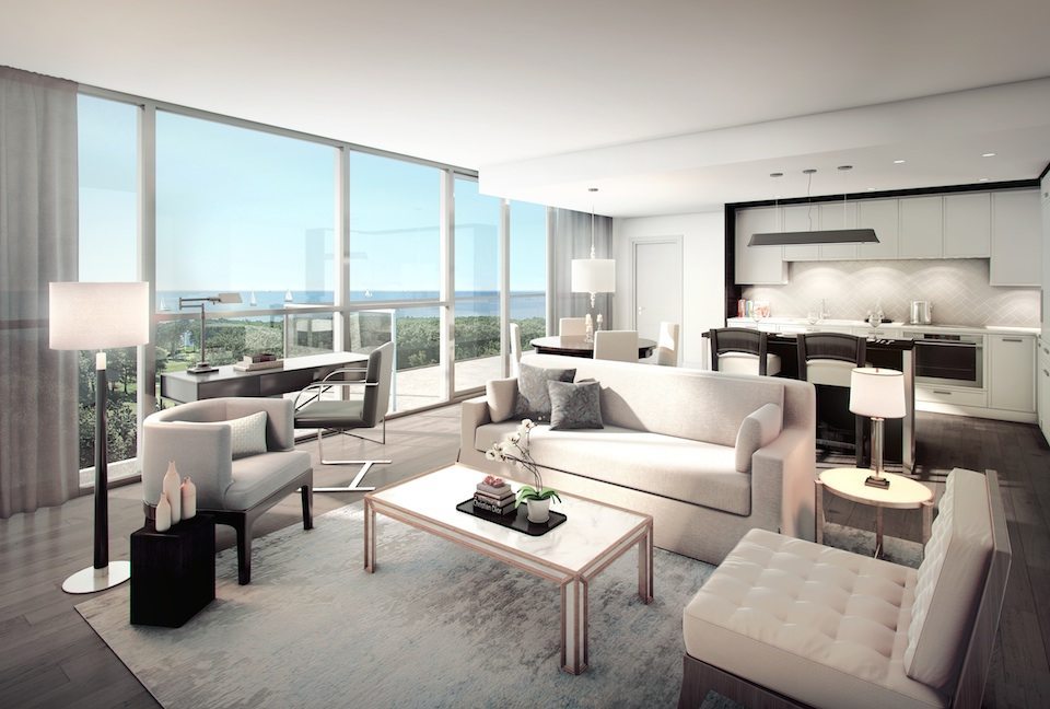 Residences at The Hunt Club Living Area Toronto, Canada