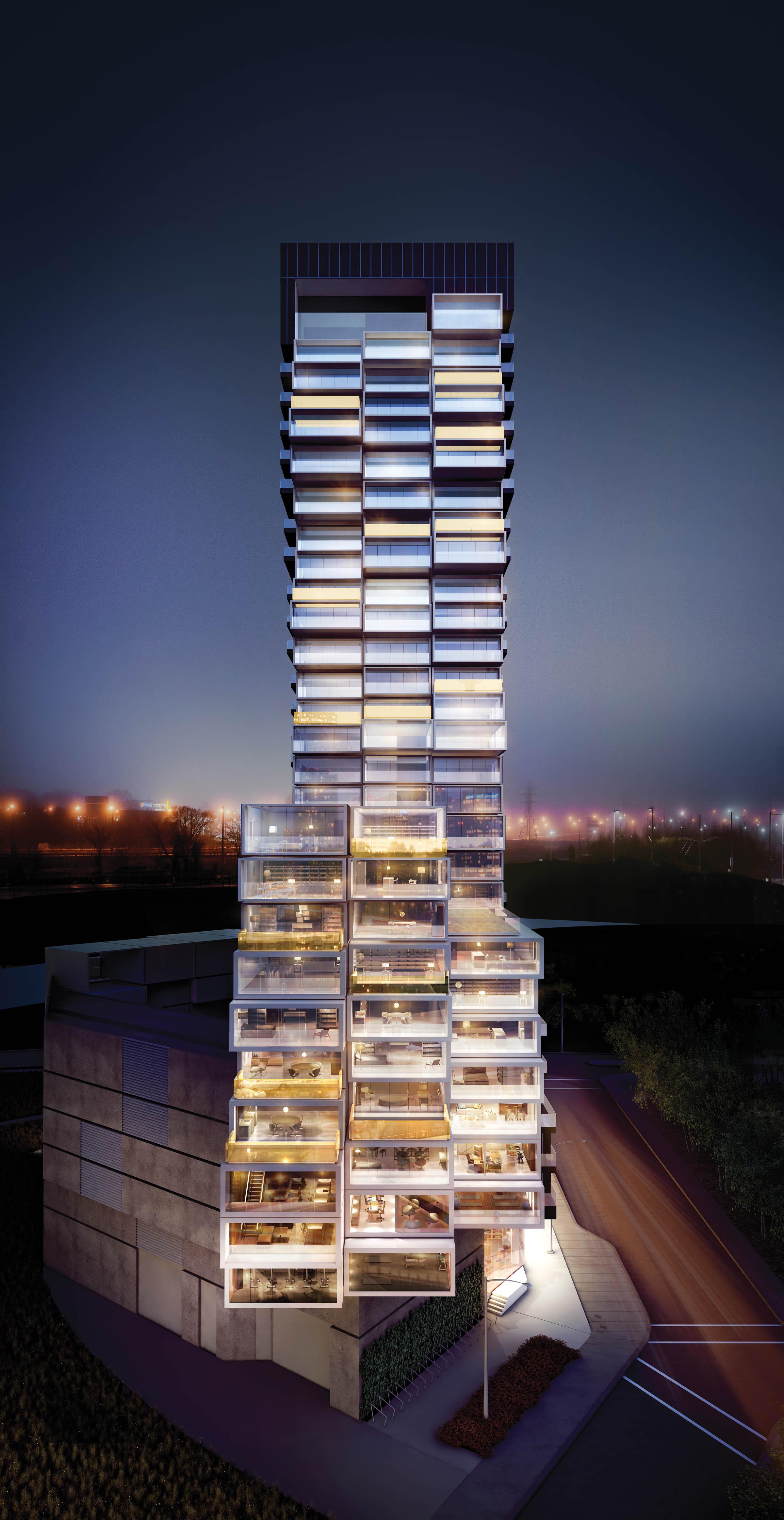 River City Condos Phases 3 Night View Toronto, Canada